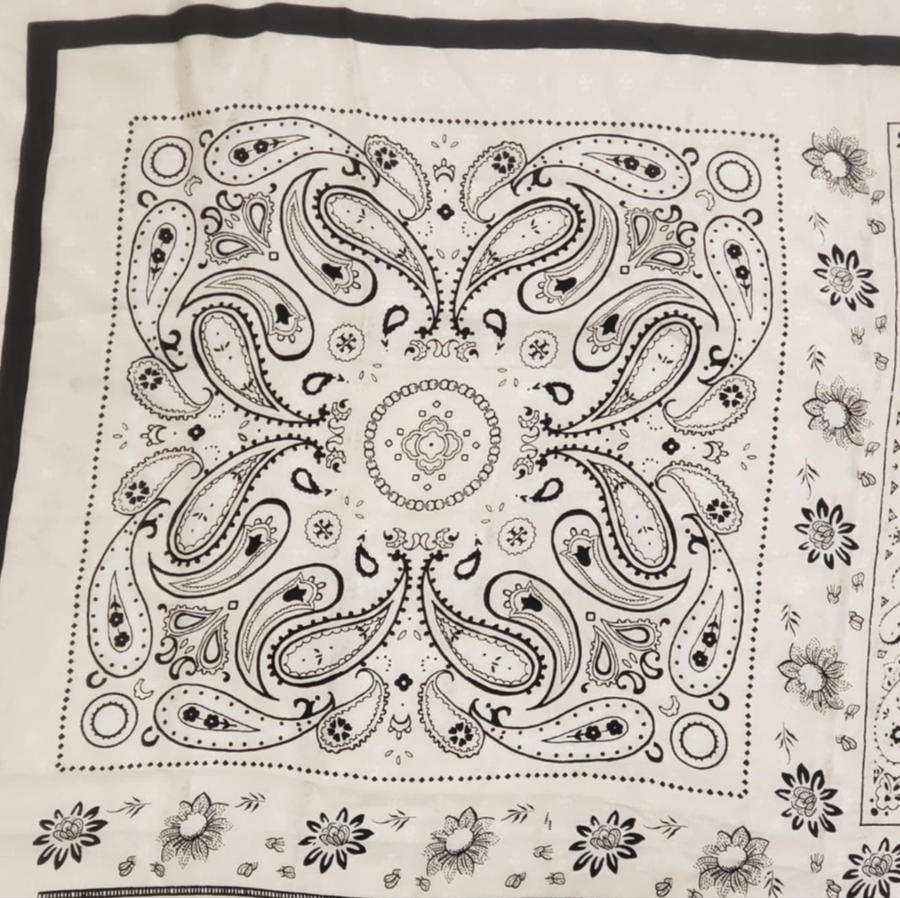 Authentic Tory Burch Patchwork Print Silk Scarf - image 4